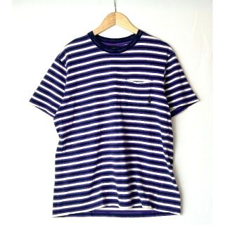 ハフ(HUF)のHUF ハフ ネックロゴ ボーダー ポケット Tシャツ 半袖 スケボー L(Tシャツ/カットソー(半袖/袖なし))