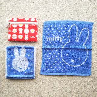 ミッフィー(miffy)のミニタオル(タオル/バス用品)