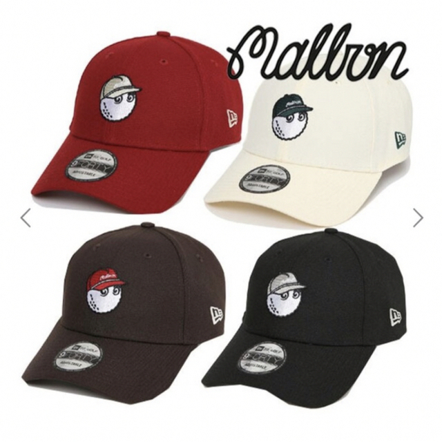 PEARLY GATES(パーリーゲイツ)のMalbon Golf マルボン x NEW ERA ゴルフキャップ メンズの帽子(キャップ)の商品写真