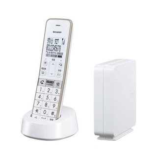 シャープ(SHARP)のシャープ コードレス電話機 JD-SF2CL-W ホワイト 1.8型ホワイト液晶(OA機器)