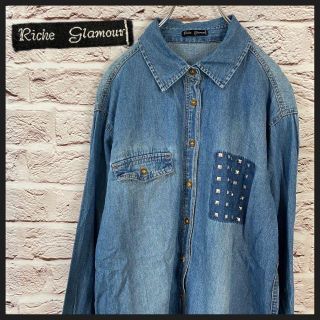 リシェグラマー(Riche glamour)のriche glamour シャツ　デニムシャツ レディース　[ M ](シャツ/ブラウス(長袖/七分))