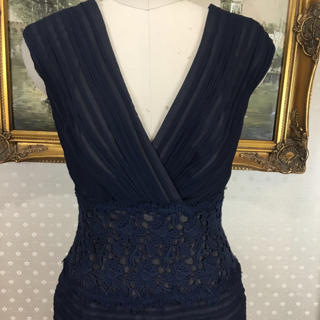 新品☆ TADASHI SHOJI サイズ4 紺色 【TADA101】 | tubosoliveira.com.br
