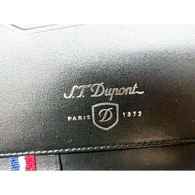 S.T. Dupont(エステーデュポン)の美品 Dupont デュポン ロゴプレート ラウンド長財布 オーガナイザー メンズのファッション小物(長財布)の商品写真