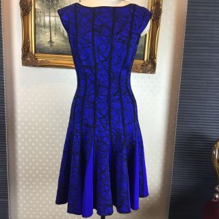 タダシショウジ(TADASHI SHOJI)の新品☆ TADASHI SHOJI 総刺繍　サイズXS 【TADA102】(ひざ丈ワンピース)