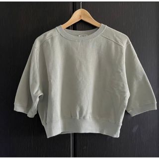 オーラリー(AURALEE)のらんぽ様専用完売品オーラリー　ショート丈　半袖スウェット　グリーン　2022ss(Tシャツ(半袖/袖なし))