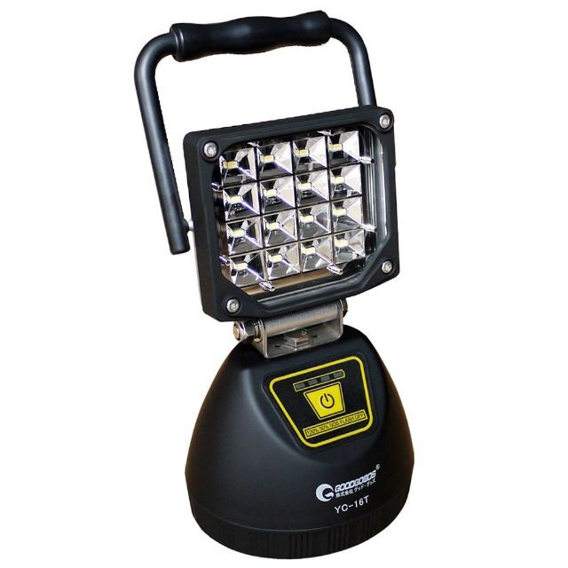 スポーツ/アウトドアグッド・グッズ 16W 充電式 作業灯 マグネット機能 充電式投光器 スマホ充電