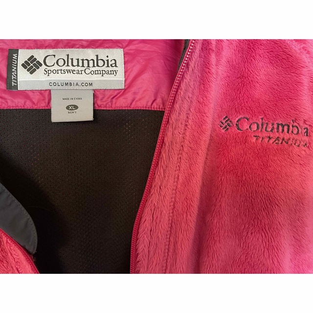 Columbia(コロンビア)のColombiaコロンビア☆フリースパーカー☆ボアパーカー☆ピンク☆サイズ XL メンズのトップス(パーカー)の商品写真