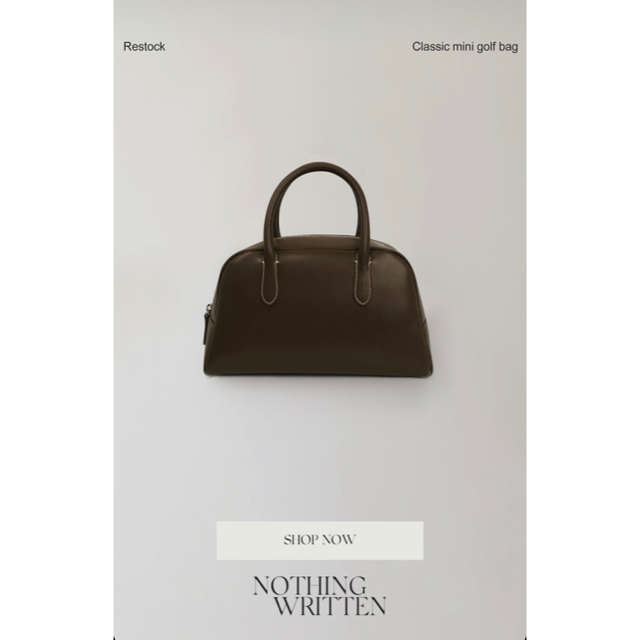 レディースNOTHING WRITTEN classic mini golf bag