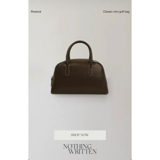 NOTHING WRITTEN classic mini golf bag(ハンドバッグ)