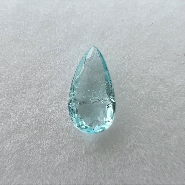 モザンビーク産 パライバトルマリン ルース  0.34ct ペアシェイプカットハンドメイド