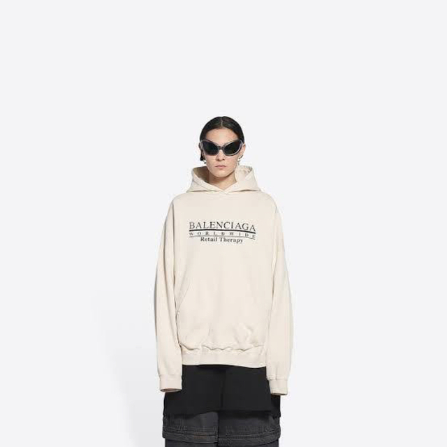 Balenciaga - BALENCIAGA 21aw ワールドワイド ロゴ パーカーの通販 by