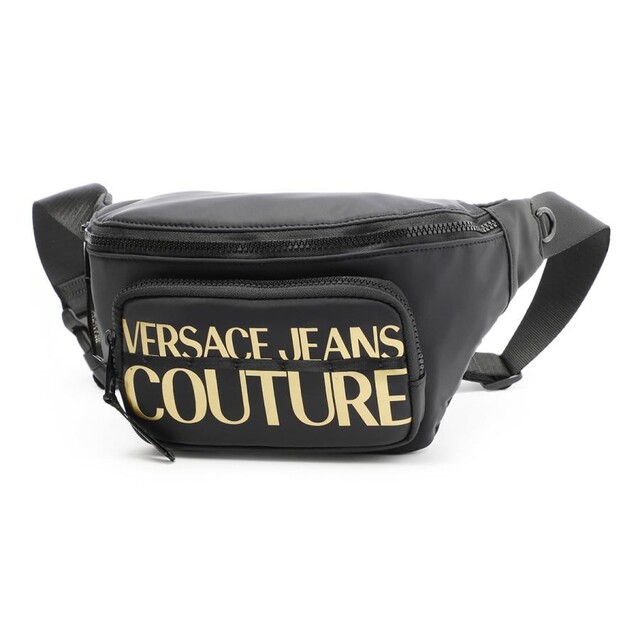 VERSACE JEANS COUTURE ボディバッグ ベルトバッグ ブラック