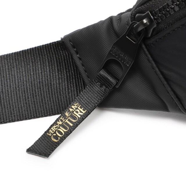 VERSACE JEANS COUTURE ボディバッグ ベルトバッグ ブラックの通販 by