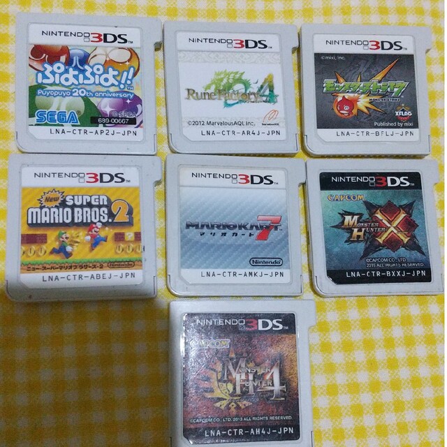 3DSソフト 7本セット ソフトのみ エンタメ/ホビーのゲームソフト/ゲーム機本体(携帯用ゲームソフト)の商品写真