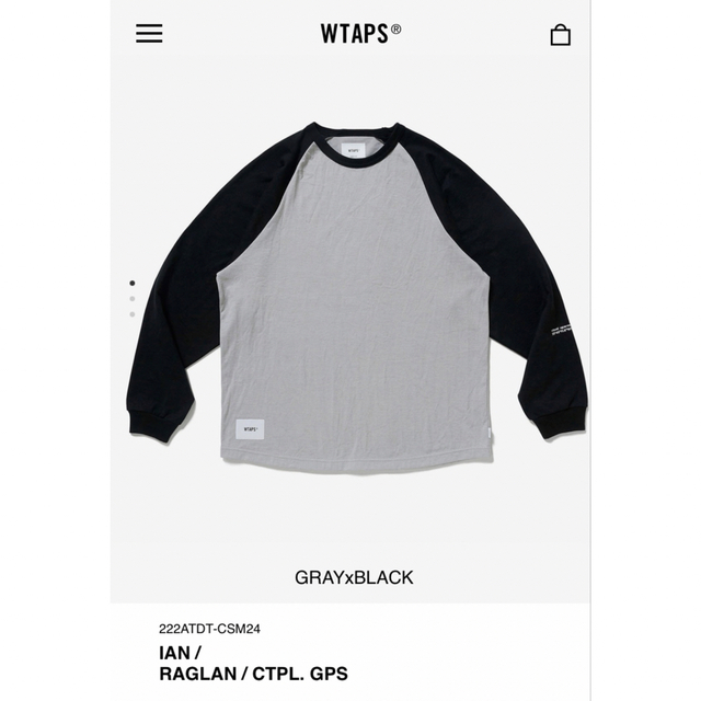 W)taps(ダブルタップス)のWTAPS 22AW IAN RAGLAN ラグラン ダブルタップス 23SS メンズのトップス(Tシャツ/カットソー(七分/長袖))の商品写真