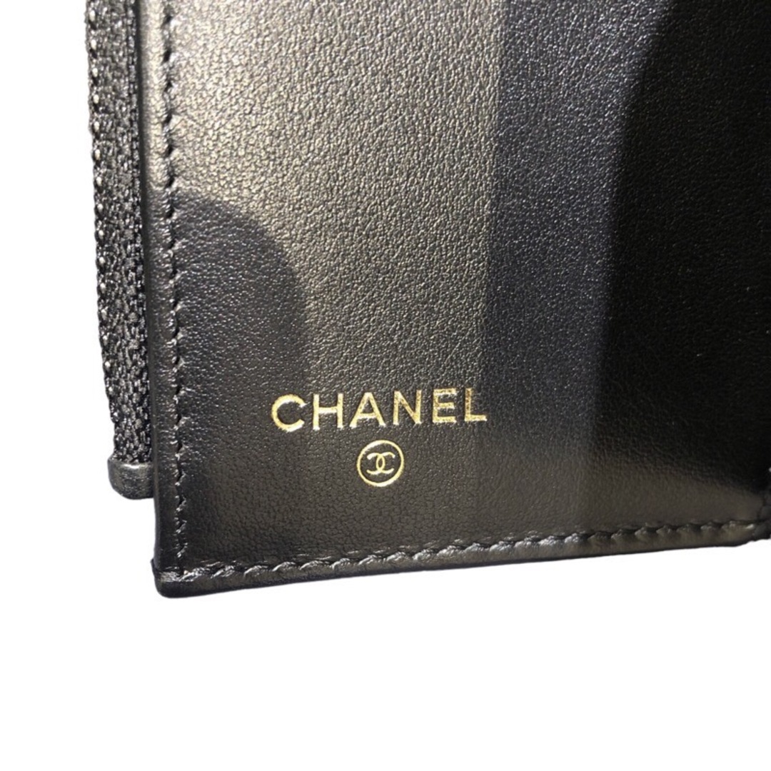 シャネル CHANEL コンパクトウォレット 三つ折り財布 レディース