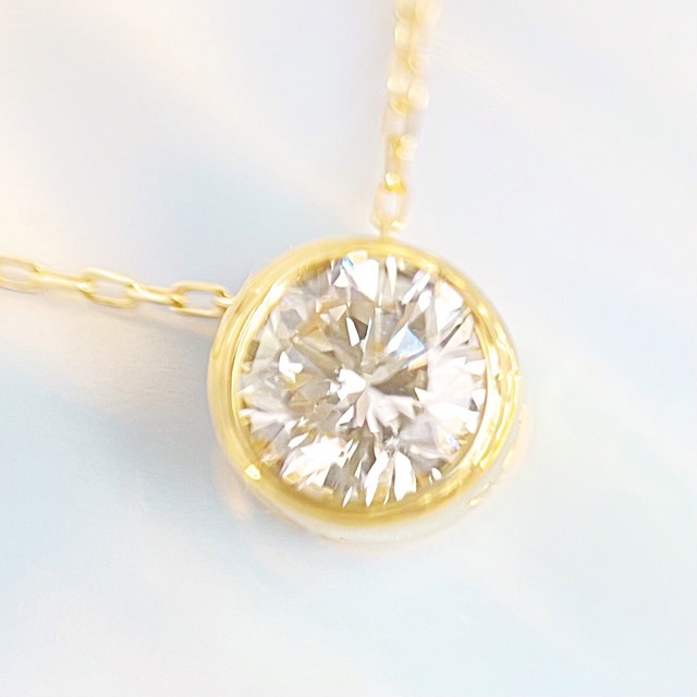 21,600円0.30ct 良質天然ダイヤモンド　K18 ネックレス