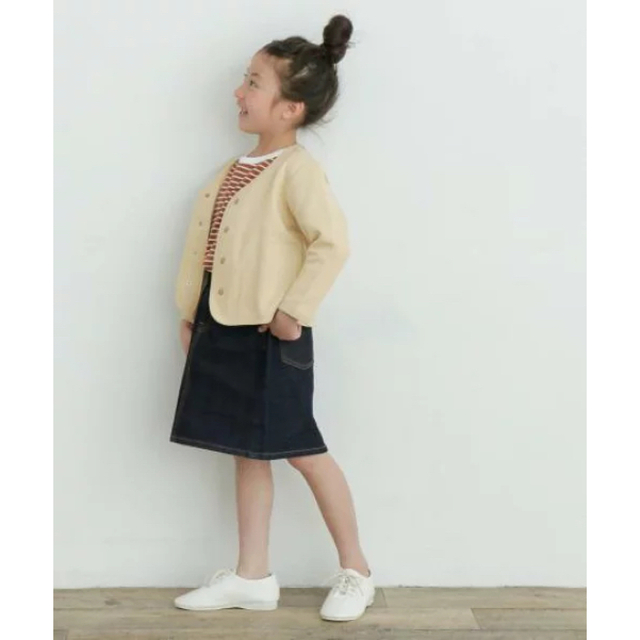 URBAN RESEARCH DOORS(アーバンリサーチドアーズ)のURBAN RESEARCH DOORS FORK&SPOON デニムスカート キッズ/ベビー/マタニティのキッズ服女の子用(90cm~)(スカート)の商品写真