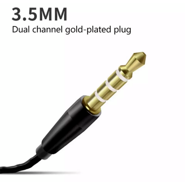 イヤホン　グレー　カナル　3.5mm イヤフォン 有線 マイク付き　高音質 スマホ/家電/カメラのオーディオ機器(ヘッドフォン/イヤフォン)の商品写真