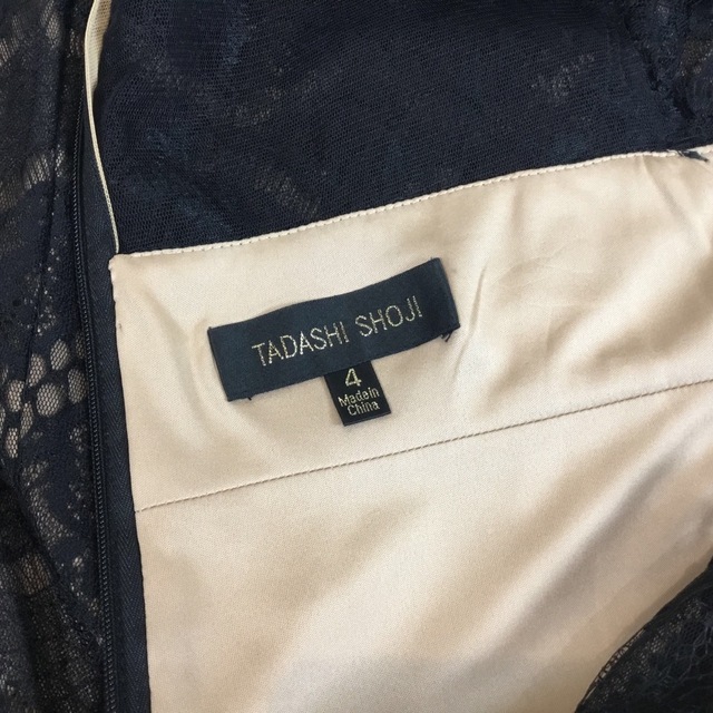 日本製・綿100% 新品☆ TADASHI SHOJI ブラック サイズ4【TADA 114