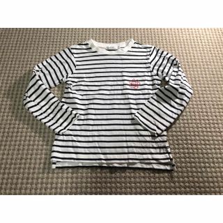 ベベ(BeBe)の新品未使用 ベベスラップスリップ ロンT キッズ 120cm ボーダー(Tシャツ/カットソー)