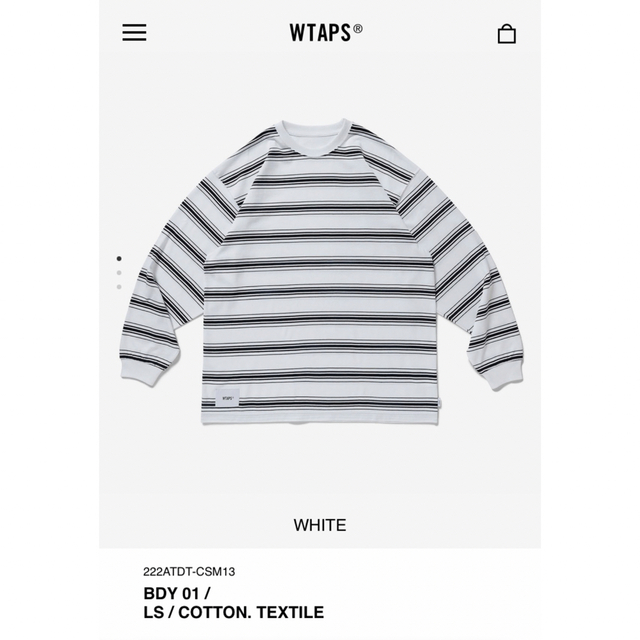 WTAPS 22AW BDY LS ボーダー ロングスリーブ 23SS - Tシャツ