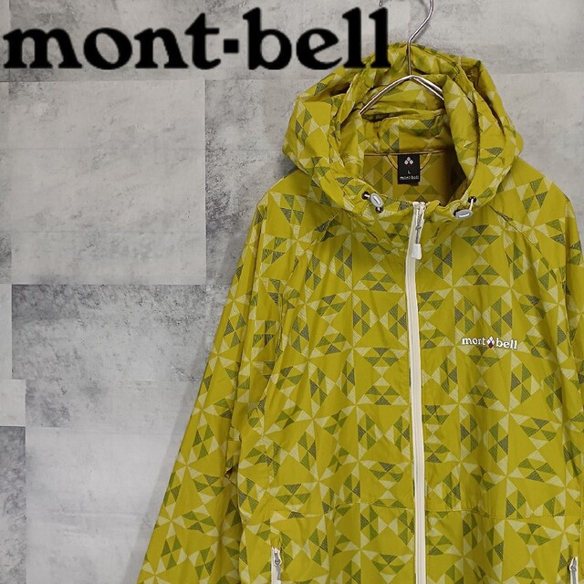 モンベル mont-bell ウインドブラストプリントパーカ L アウトドア