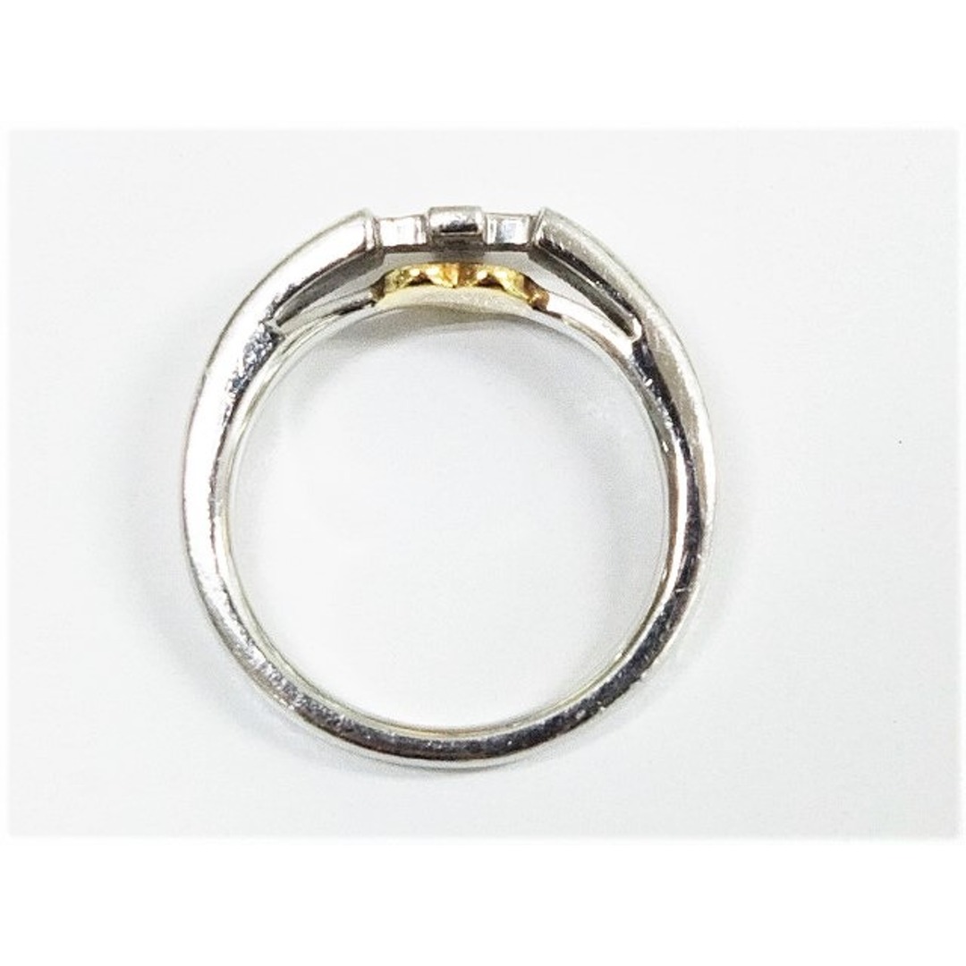 (T91221)K18 Pt900 ダイヤモンド プラチナ リング 指輪 約9号