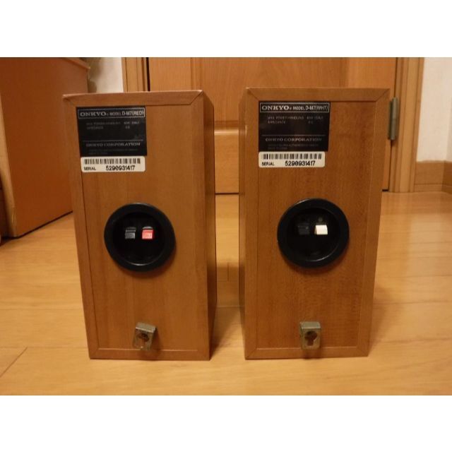 ONKYO(オンキヨー)の〇〇　ONKYO　D-M7　コンパクトスピーカー　中古美品　〇〇 スマホ/家電/カメラのオーディオ機器(スピーカー)の商品写真