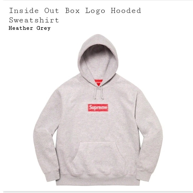 Inside Out Box Logo Hooded Sweatshirt XLトップス