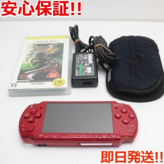 美品 PSP-2000 ディープレッド