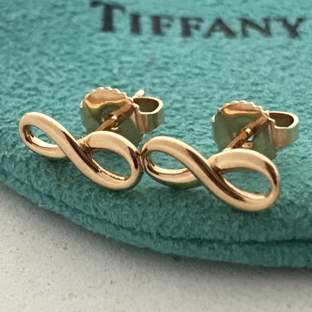 Tiffany & Co. - Tiffany  K18PGインフィニティピアス　美品