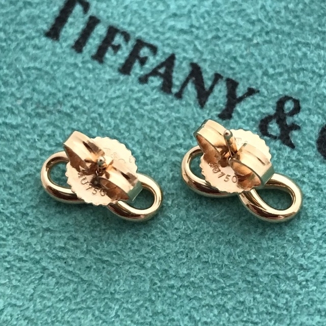 Tiffany K18PGインフィニティピアス 美品 | www.jarussi.com.br