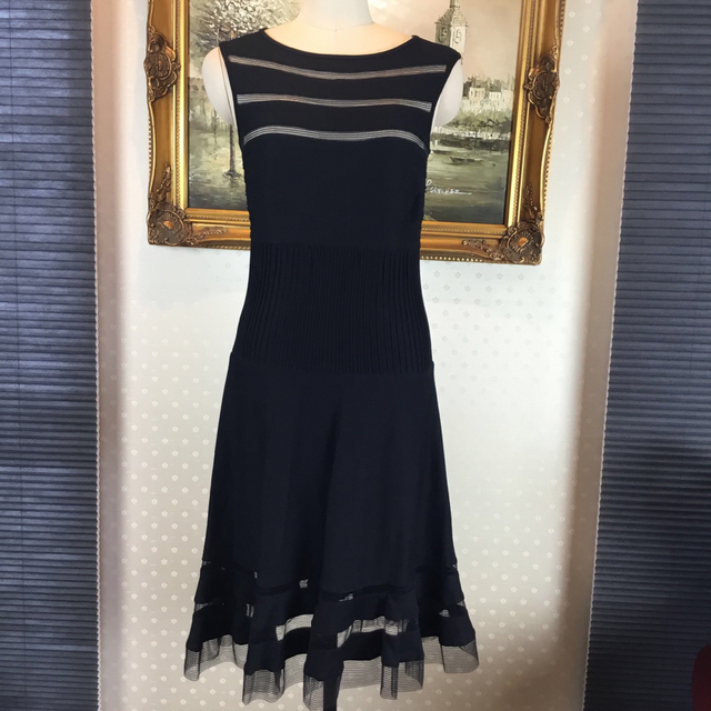 再×14入荷 新品☆ TADASHI SHOJI ブラック サイズXS 【TADA127