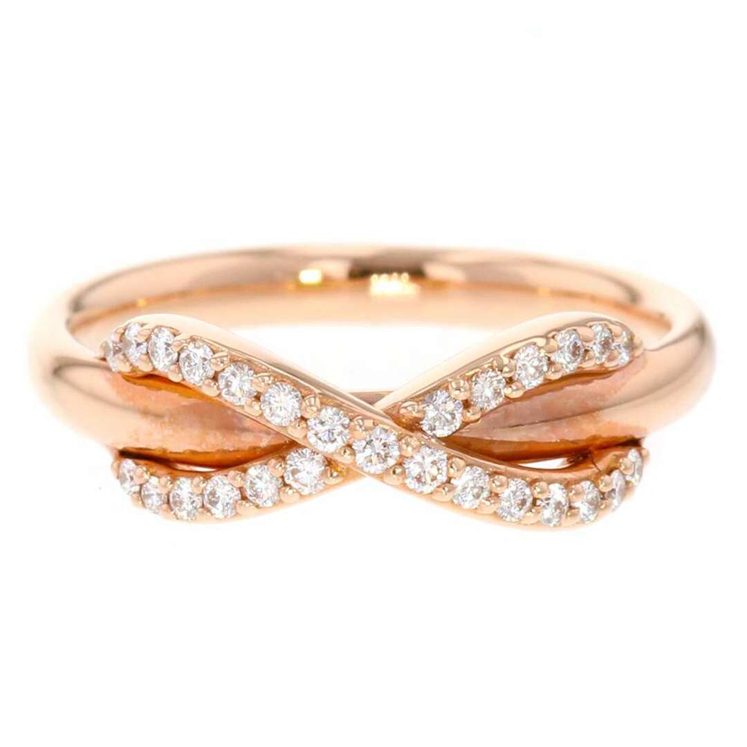 ティファニー リング インフィニティ ダイヤモンド K18PGピンクゴールド リングサイズ8号 ジュエリー 指輪