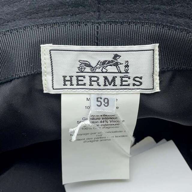 Hermes(エルメス)のエルメス ハット ラウル・ライン Raoul Line カシミヤ サイズ59 HERMES 帽子 メンズ メンズの帽子(ハット)の商品写真