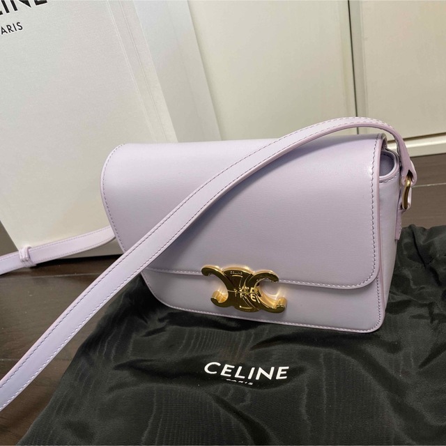 celine(セリーヌ)のセリーヌ　ティーン トリオンフ バッグ / シャイニーカーフスキン レディースのバッグ(ショルダーバッグ)の商品写真