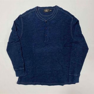 RRL ダブルアールエル　インディゴベスト　ロングTシャツ　xs