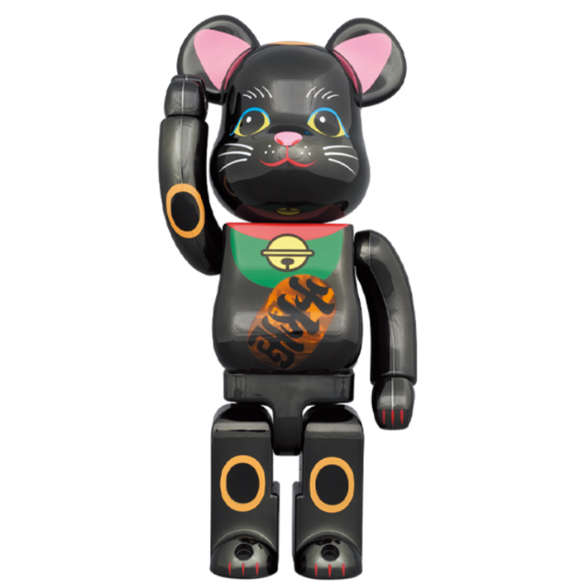 別注 BE@RBRICK 招き猫 黒メッキ 発光 400％ | artfive.co.jp