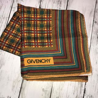 良品GIVENCHY ジバンシー大判シルクスカーフ