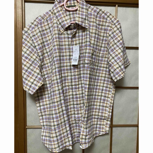 AEON(イオン)のメンズ　大きい服 トップバリュー　トップス　半袖　シャツ　ブラウス　3L 新品　 メンズのトップス(シャツ)の商品写真