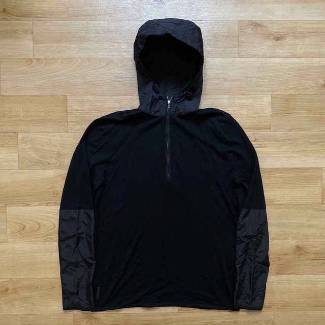 2000s prada sports nylon docking hoodie