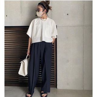 ローヘン lohen ミラノリブクロップドニット 白 ホワイト 新品未使用の