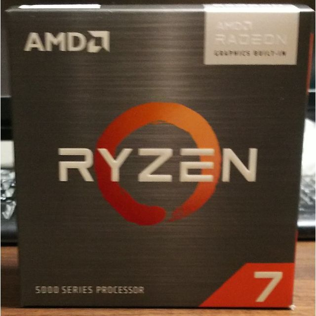 【新品・未開封】AMD ryzen7 5700G BOX（国内正規代理店品） スマホ/家電/カメラのPC/タブレット(PCパーツ)の商品写真
