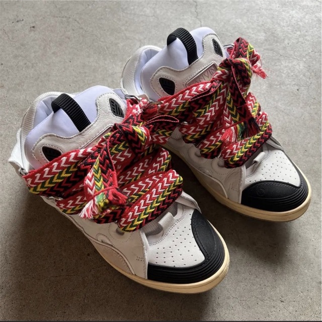 LANVIN(ランバン)のLANVIN LEATHER CURB SNEAKERS メンズの靴/シューズ(スニーカー)の商品写真