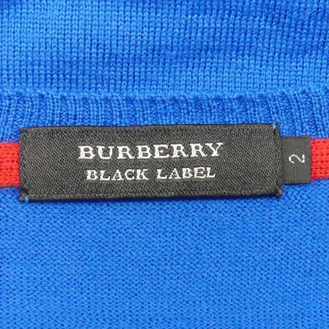 BURBERRY BLACK LABEL - 廃盤 バーバリー セーター ニット M メンズ 青