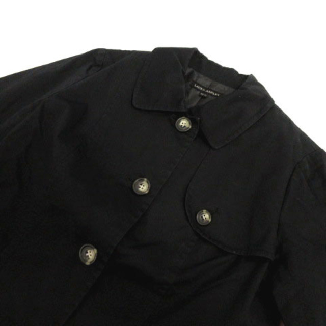 LAURA ASHLEY(ローラアシュレイ)のローラアシュレイ ジャケット トレンチジャケット ステンカラー コットン 黒 9 レディースのジャケット/アウター(その他)の商品写真
