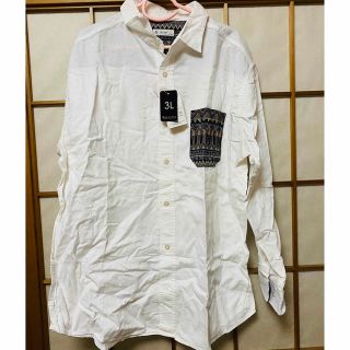 シマムラ(しまむら)のメンズ　大きい服 PISTE GREATESS長袖　シャツ　ブラウス　3L 新品(シャツ)