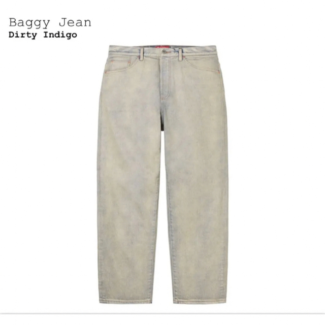Supreme Baggy Jean "Dirty Indigo"  30インチデニム/ジーンズ