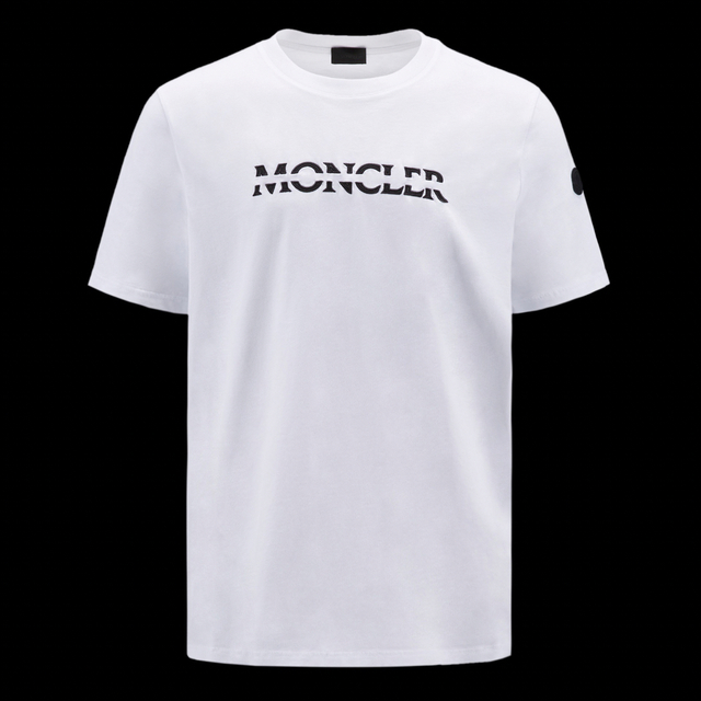 MONCLER(モンクレール)の★新作★ MONCLER Tシャツ Ｍ　モンクレール ホワイト ワッペン 現行品 メンズのトップス(Tシャツ/カットソー(半袖/袖なし))の商品写真